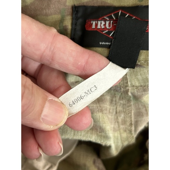 Tru Spec Pants Mens Green/Tan Camo Military Tactical Trousers 32x33 Adj Waist - Picture 9 of 10